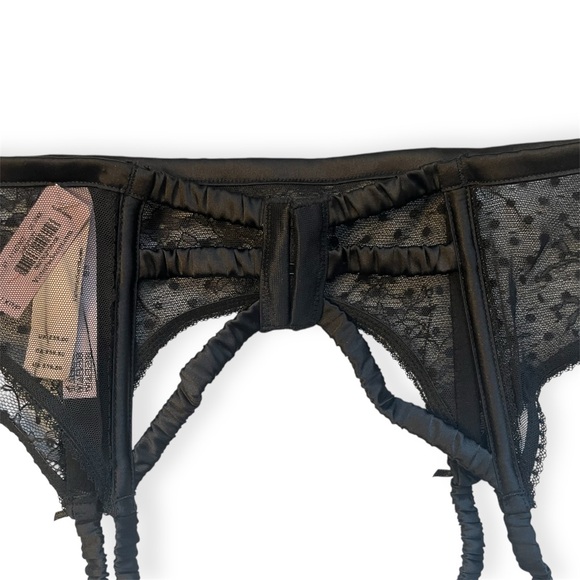 Women’s Victoria’s Secret Luxe Lingerie Black Sheer Garter Belt - XS/S - Picture 5 of 6